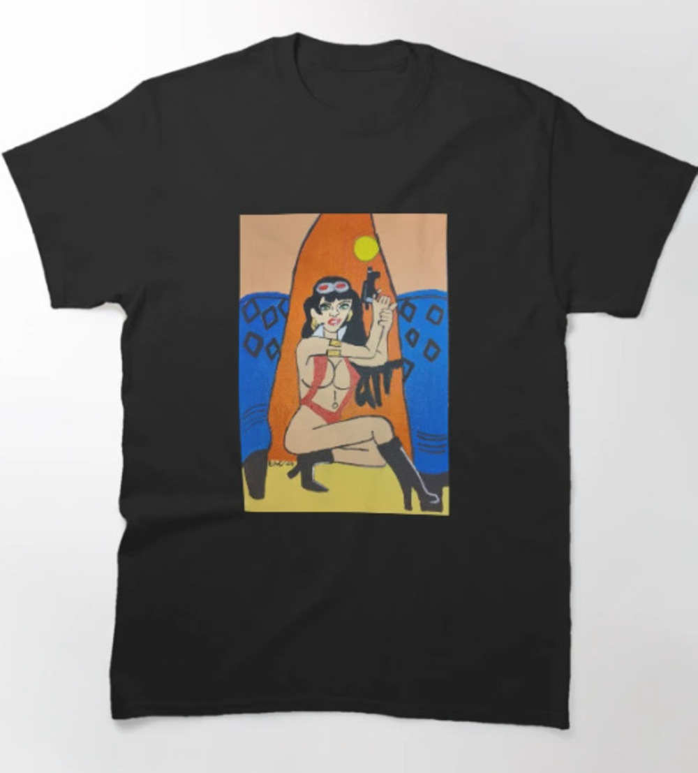 Vampirella Showdown Classic T Shirt Black